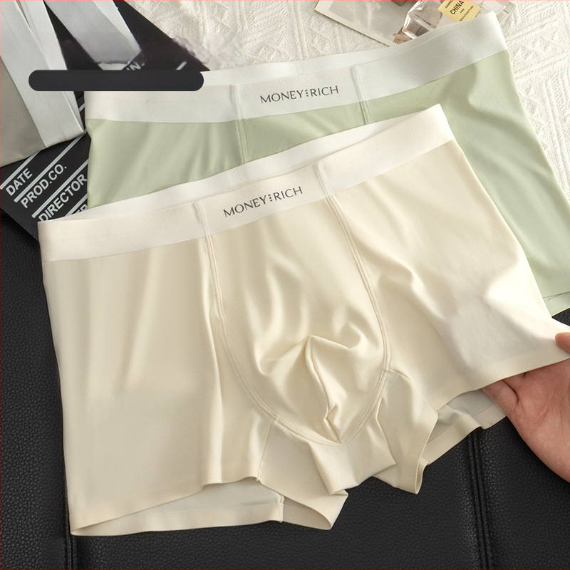 Férfi seamless boxer briefs – lélegző, antibakteriális, nylon kötött anyag, ágyéki bélés regenerált cellulóz rosttal, középmagas derék