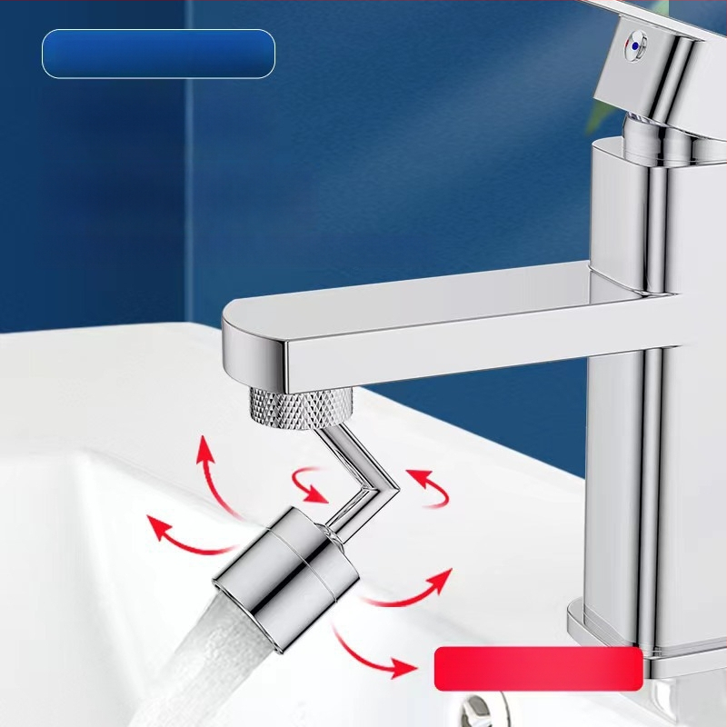 Kuchynská výstreková hlava s univerzálnou tryskou, vonkajšie predĺženie, otáčanie v tvare L 720°, meď, elektrolytická úprava, jednoduchá montáž skrutkou, ovládanie jednou rukou