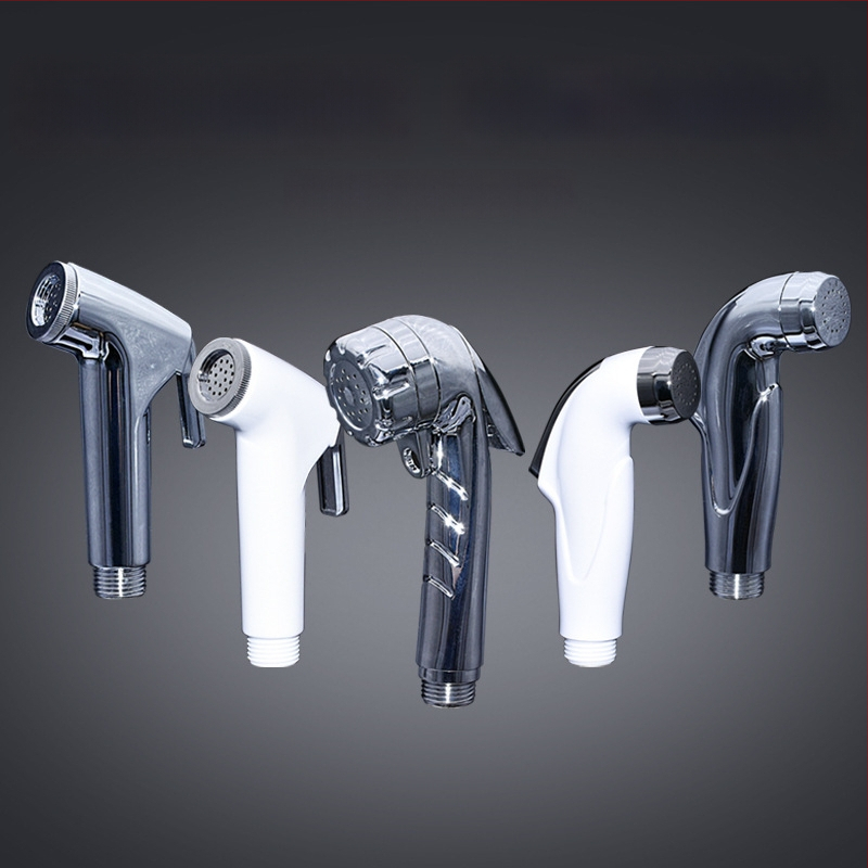 ABS ηλεκτροχρωμιωμένο πιστόλι ψεκασμού για τουαλέτα, φορητός χειροκίνητος μπιντέ, ψεκασμός βροχής, μοντέλο FXQ-001, σπειροειδής εγκατάσταση, έγχυση χύτευσης