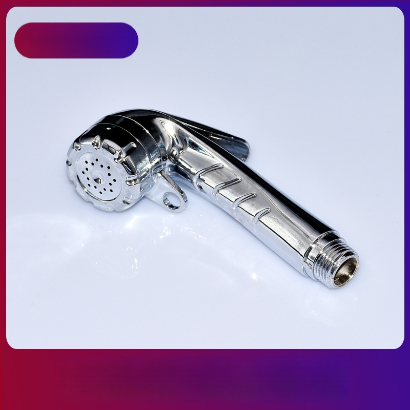 ABS ηλεκτροχρωμιωμένο πιστόλι ψεκασμού για τουαλέτα, φορητός χειροκίνητος μπιντέ, ψεκασμός βροχής, μοντέλο FXQ-001, σπειροειδής εγκατάσταση, έγχυση χύτευσης