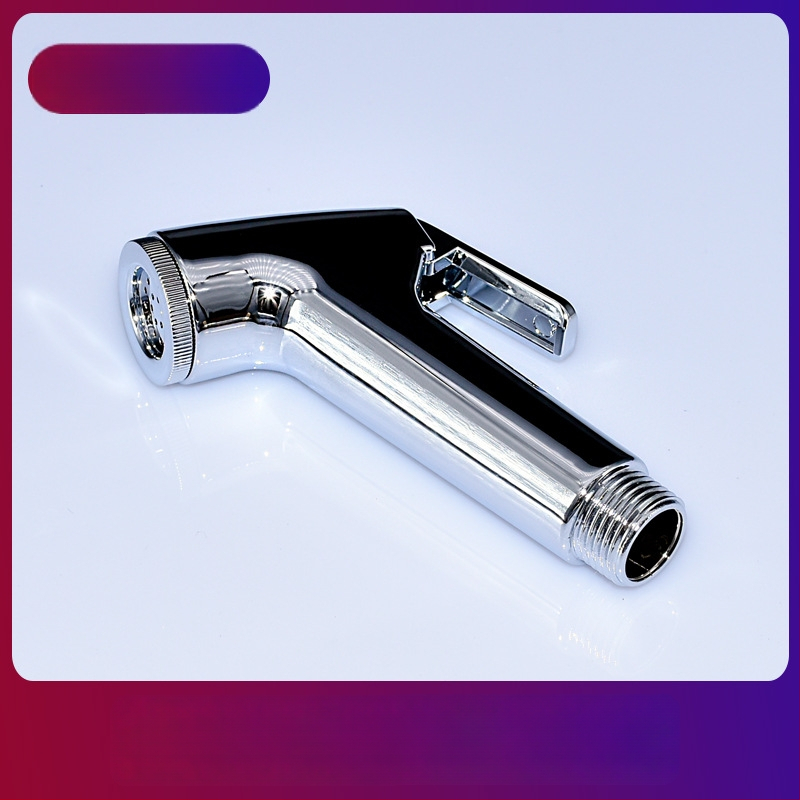 ABS ηλεκτροχρωμιωμένο πιστόλι ψεκασμού για τουαλέτα, φορητός χειροκίνητος μπιντέ, ψεκασμός βροχής, μοντέλο FXQ-001, σπειροειδής εγκατάσταση, έγχυση χύτευσης