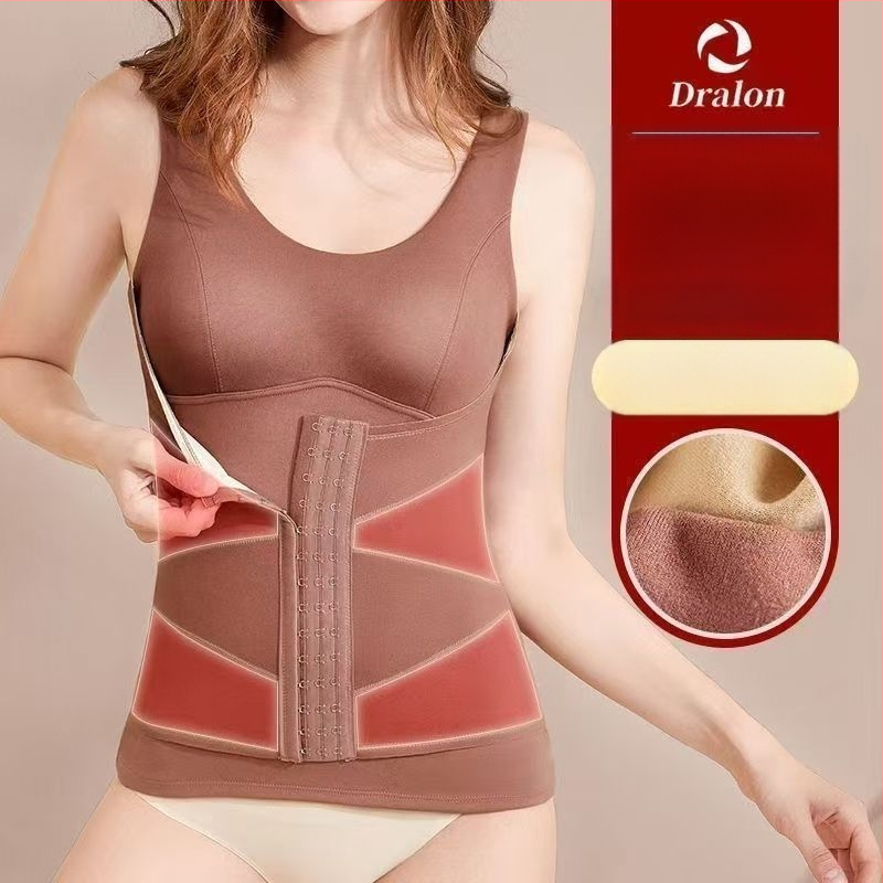 Vesta caldă din fleece dublu pe ambele fețe, cu cupe integrate pentru bust, pulover, model de conturare a corpului, 80–90% poliester