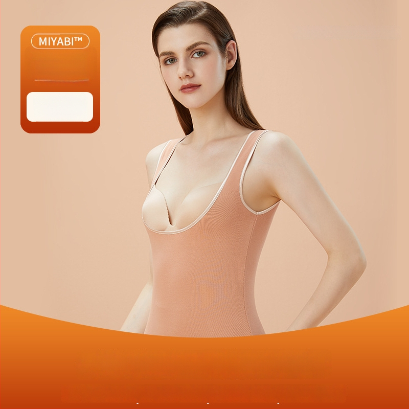 Vestă termică de alăptat pentru femei, căptușită cu fleece, cu sutien încorporat și pernă pentru sân, fără cusături, glugă, material acrilic