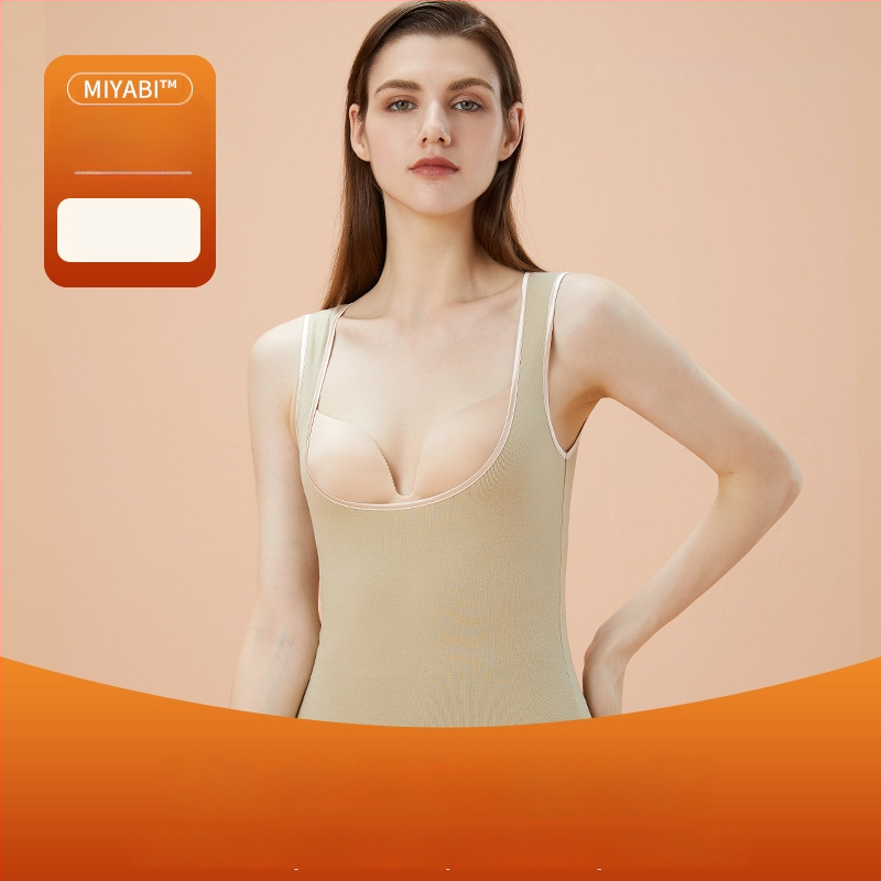 Vestă termică de alăptat pentru femei, căptușită cu fleece, cu sutien încorporat și pernă pentru sân, fără cusături, glugă, material acrilic