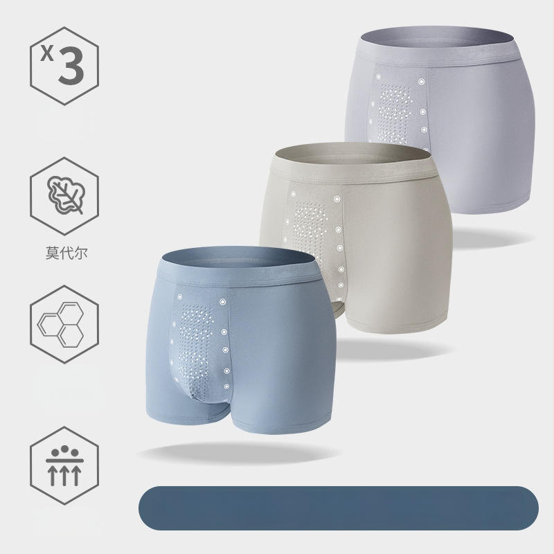 Férfi MODAL boxeralsó – varrat nélküli, antibakteriális, középmagas derekú, MODAL bélés