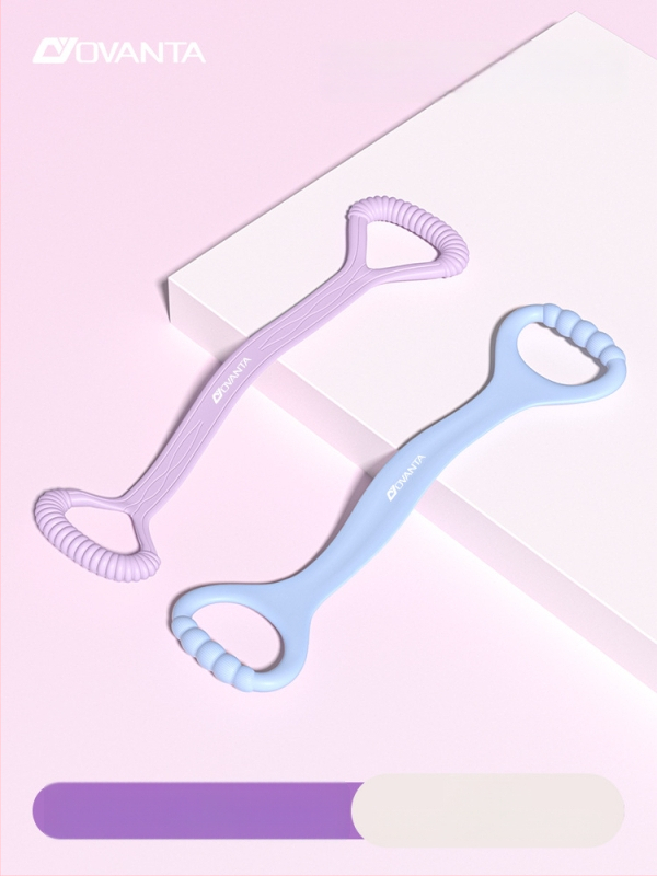 Figure-8 σιλικόνης ταινία αντίστασης – Ovanda Pull Exerciser, εκγύμναση πλάτης, άνοιγμα ώμων, ελαστική ταινία γιόγκα για οικιακή χρήση