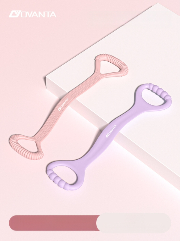 Figure-8 σιλικόνης ταινία αντίστασης – Ovanda Pull Exerciser, εκγύμναση πλάτης, άνοιγμα ώμων, ελαστική ταινία γιόγκα για οικιακή χρήση