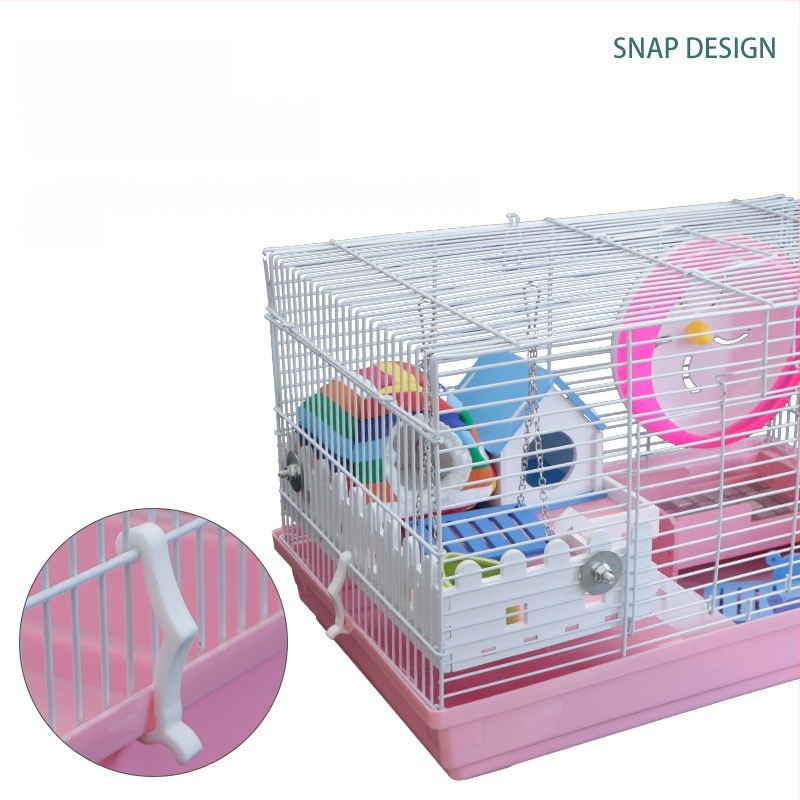 Μεταλλικό κλουβί για χάμστερ, ορθογώνιο, εξαερισμένο και εύκολο στον καθαρισμό