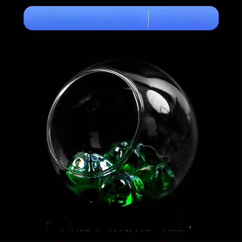 Σετ διακοσμήσεων τοπίου ενυδρείου — γυάλινη κατασκευή; στρογγυλός σχεδιασμός; παρατήρηση και κάλυψη; εξοπλισμός ενυδρείου