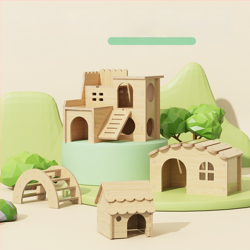 Ξύλινο σπιτάκι καταφύγιο για χάμστερ • Για χάμστερ • Υλικό: Ξύλο • Δεν είναι εισαγόμενο