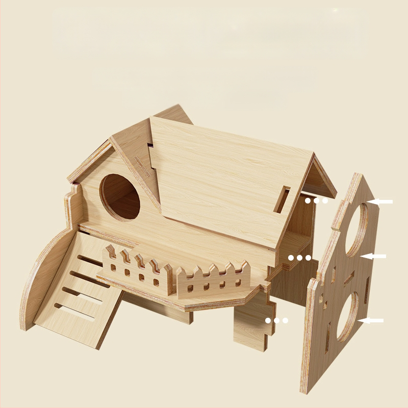 Ξύλινο σπιτάκι καταφύγιο για χάμστερ • Για χάμστερ • Υλικό: Ξύλο • Δεν είναι εισαγόμενο