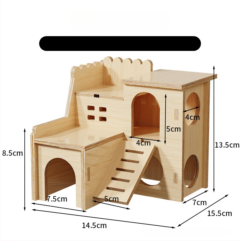 Ξύλινο σπιτάκι καταφύγιο για χάμστερ • Για χάμστερ • Υλικό: Ξύλο • Δεν είναι εισαγόμενο
