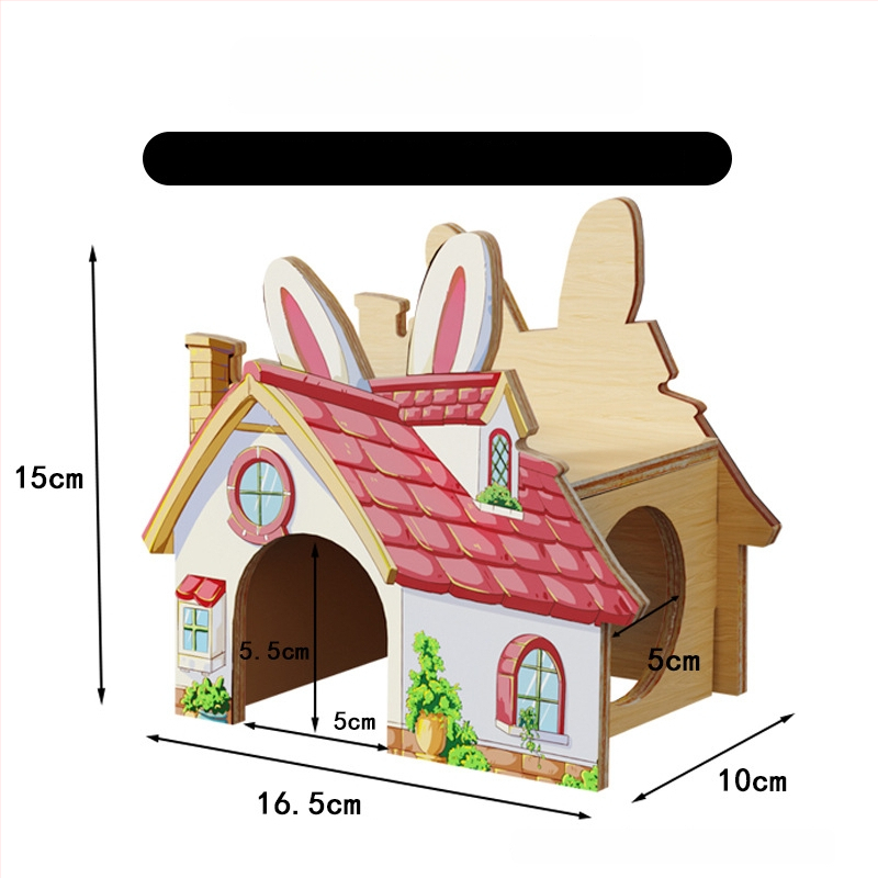 Ξύλινο σπιτάκι καταφύγιο για χάμστερ • Για χάμστερ • Υλικό: Ξύλο • Δεν είναι εισαγόμενο