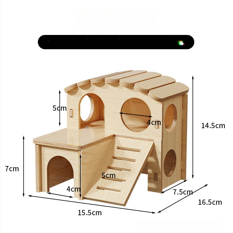 Ξύλινο σπιτάκι καταφύγιο για χάμστερ • Για χάμστερ • Υλικό: Ξύλο • Δεν είναι εισαγόμενο
