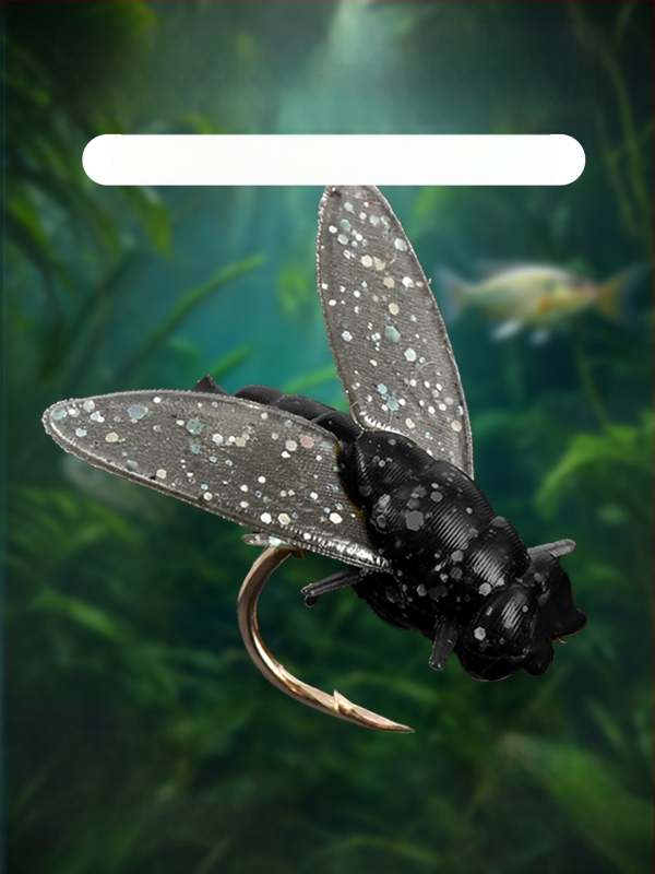 Комплект нишкови куки за мухарски риболов – антизаплитане, Caddis примамка, 16 куки