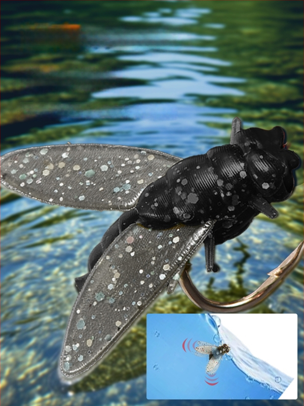 Комплект нишкови куки за мухарски риболов – антизаплитане, Caddis примамка, 16 куки