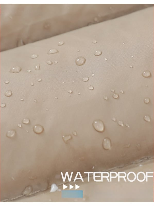 Dámska péřová bunda, štíhla línia, materiál: nylon, výplň: biele kačacie perie, obsah peria 50%, golier typu wood-ear edge