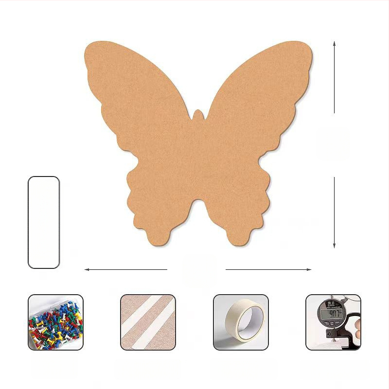 3D pillangó filc falpanel bejárathoz — dekoratív falidísz fotófal és TV-háttérhez (Anyag: poliészter rost; Funkciók: nedvességálló, molyok elleni, szennyeződés elleni, penészálló)