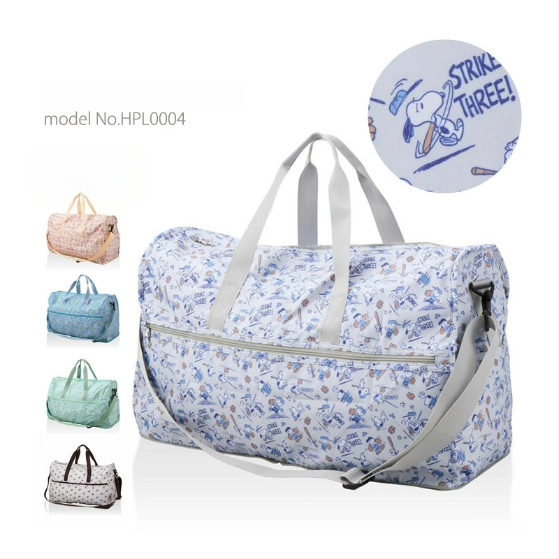 Duffel torba za putovanje, 36-55L, Oxford platno, sklopiva, uzorak anime crtani, gradski minimalistički stil, unisex