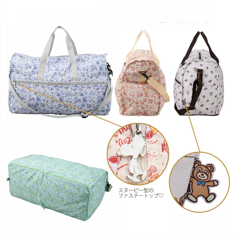 Duffel torba za putovanje, 36-55L, Oxford platno, sklopiva, uzorak anime crtani, gradski minimalistički stil, unisex