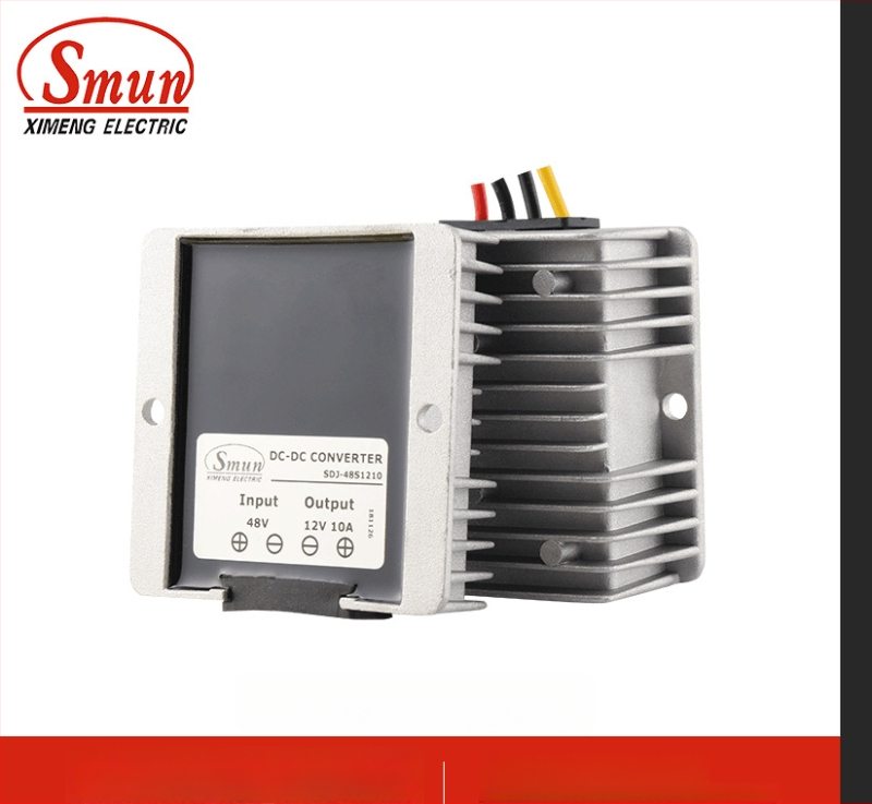 DC-DC buck-boost konverter bemenet 48V, kimenet 12V, max 30A, 350W, IP68, PWM kapcsolás