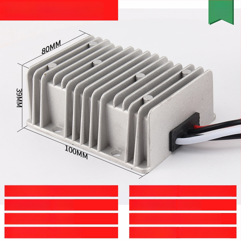 DC-DC buck-boost konverter bemenet 48V, kimenet 12V, max 30A, 350W, IP68, PWM kapcsolás