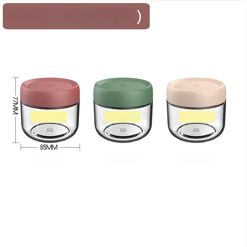 Стъклени запечатани буркани за съхранение на храна, кръгла форма, до 300 мл, модерен минималистичен стил.