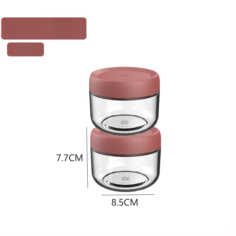 Стъклени запечатани буркани за съхранение на храна, кръгла форма, до 300 мл, модерен минималистичен стил.