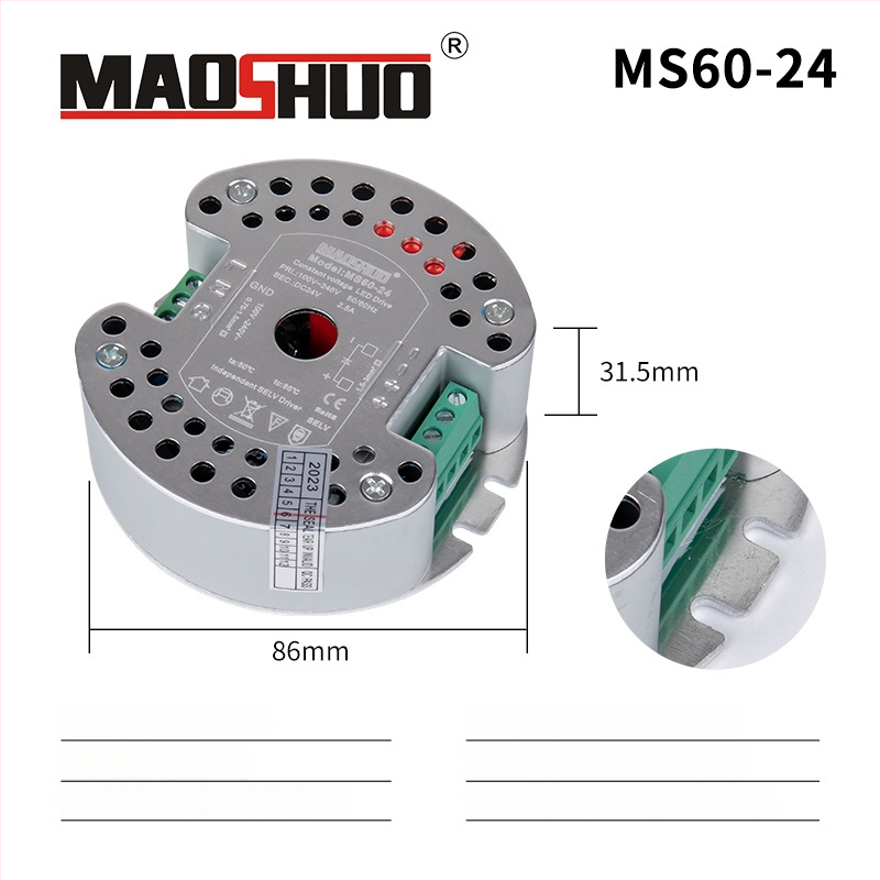 24V LED лентово захранване, с превключване, IP20, ефективност 92%