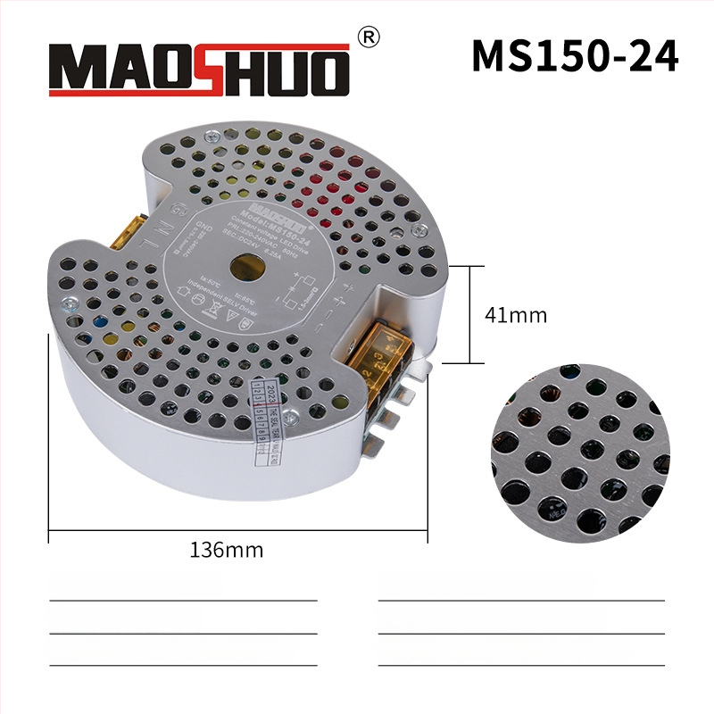 24V LED лентово захранване, с превключване, IP20, ефективност 92%