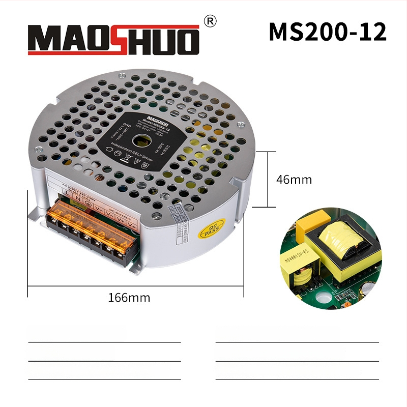 24V LED лентово захранване, с превключване, IP20, ефективност 92%