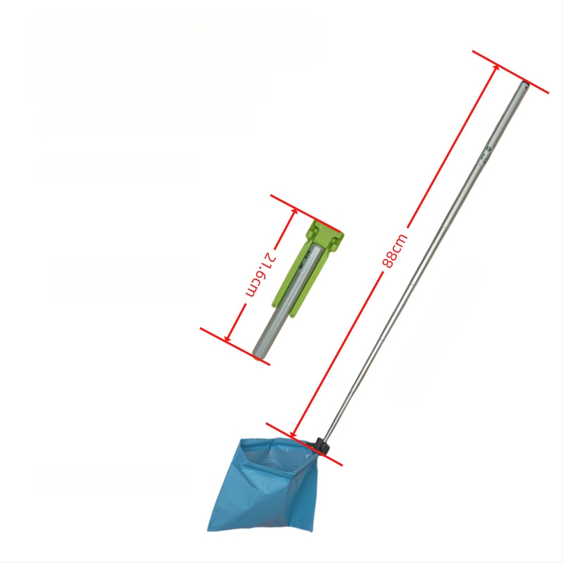 Skladací čistič výkalov psa, s automatickou funkciou, z plastu, vrátane vreciek