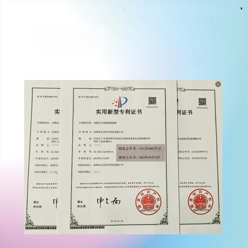 Skladací čistič výkalov psa, s automatickou funkciou, z plastu, vrátane vreciek