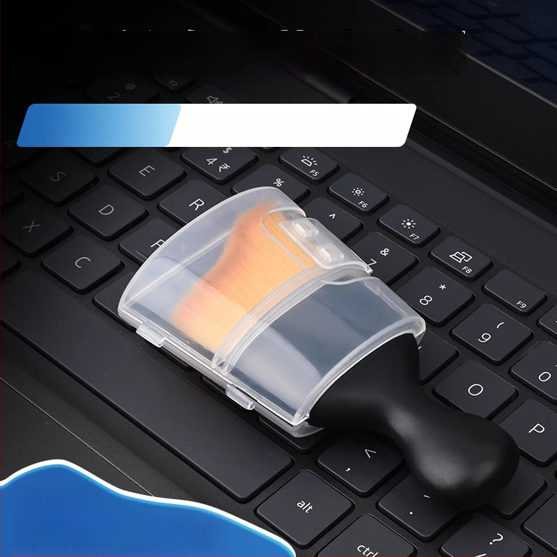 Počítačová čistiaca kefka s mäkkými štetinami z mikrovlákna, pre notebook a obrazovku, antistatická