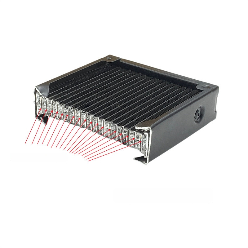 Αλουμινένιος ψύκτης νερού για βιομηχανικούς Η/Υ, ψύξη με σωληνώσεις, συμβατός με συστήματα υδροψύξης