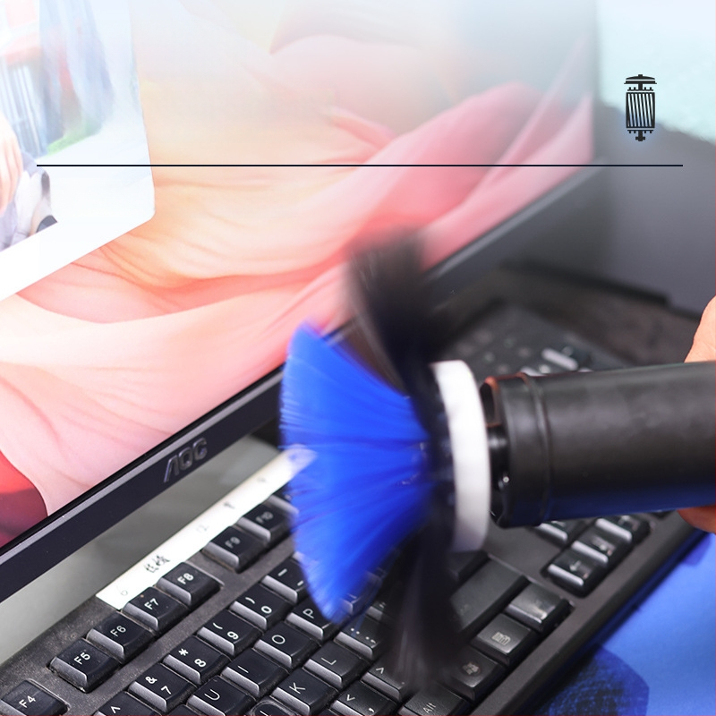 Elektrická kefka na klávesnicu na dôkladné čistenie medzier medzi klávesami, YM003 model od značky Yuming Electric, kompatibilný s notebookmi a počítačmi, tlač loga k dispozícii.