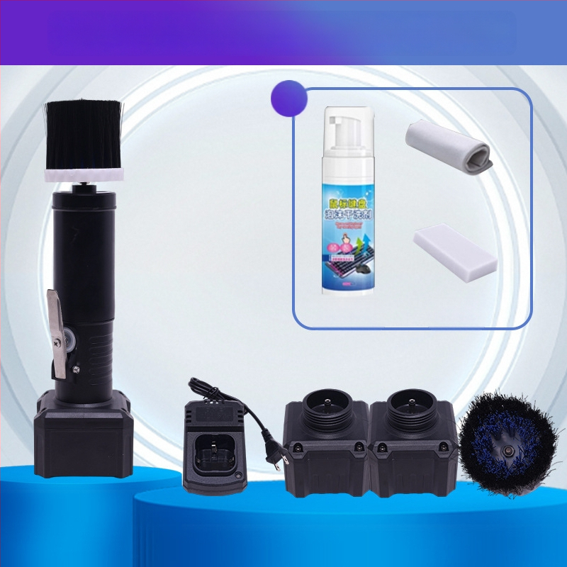 Elektrická kefka na klávesnicu na dôkladné čistenie medzier medzi klávesami, YM003 model od značky Yuming Electric, kompatibilný s notebookmi a počítačmi, tlač loga k dispozícii.