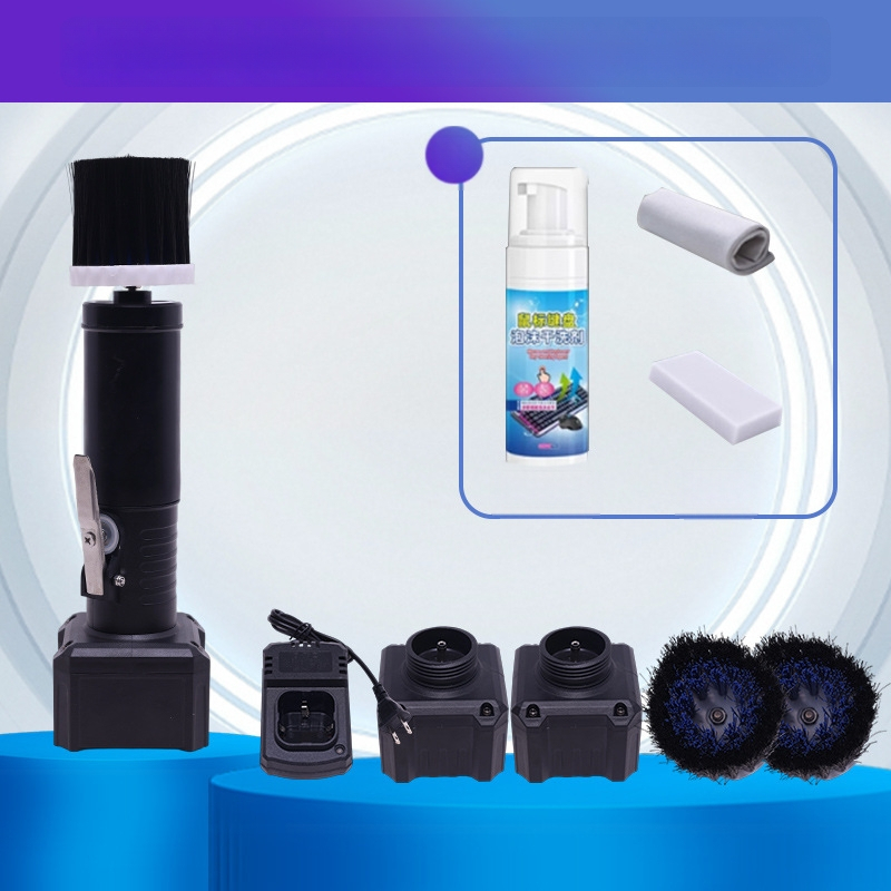 Elektrická kefka na klávesnicu na dôkladné čistenie medzier medzi klávesami, YM003 model od značky Yuming Electric, kompatibilný s notebookmi a počítačmi, tlač loga k dispozícii.