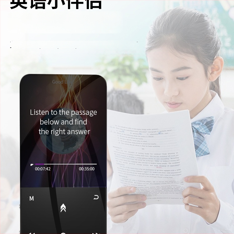 Bluetooth MP4 плеър с тъчскрийн, MP3/MP4 възпроизвеждане, четец за електронни книги, будилник