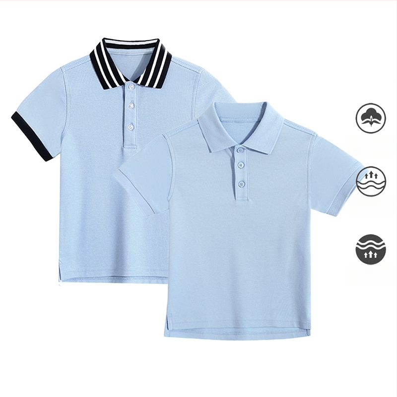 Πουκάμισο πόλο σχολικής στολής (βαμβάκι; unisex; καλοκαίρι 2025; για μαθητές γυμνασίου άνω των 8 ετών)