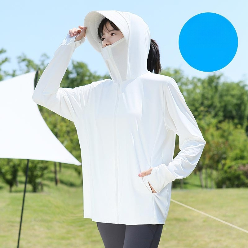 Αντηλιακή ζακέτα εξωτερικού με κουκούλα, αναπνέον νάιλον 81-95%, για ψάρεμα