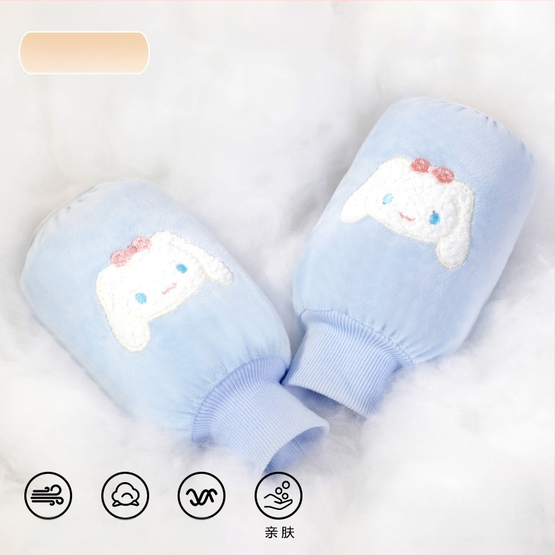 Παιδικά προστατευτικά βραχιόνων από φλανέλ με καρτούν σχέδιο, αντι-βρωμιά, φθινόπωρο-χειμώνας, κεντημένα (Ruiya)