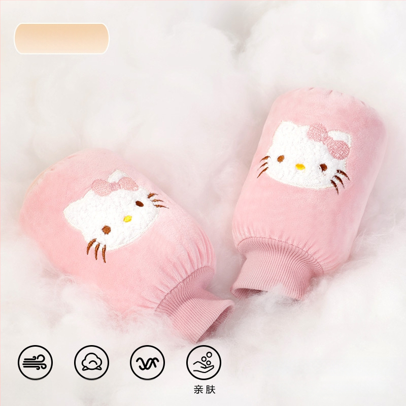 Παιδικά προστατευτικά βραχιόνων από φλανέλ με καρτούν σχέδιο, αντι-βρωμιά, φθινόπωρο-χειμώνας, κεντημένα (Ruiya)