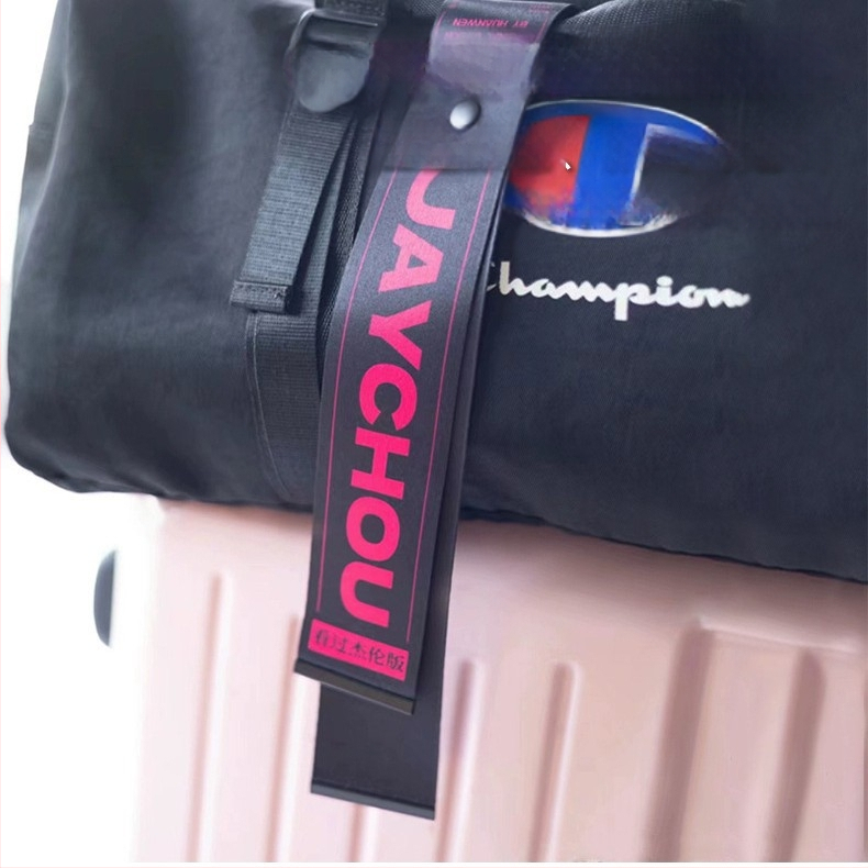 Șnur pentru mâner de bagaj cu pandantiv - transfer termic; DIY; anti-pierdere