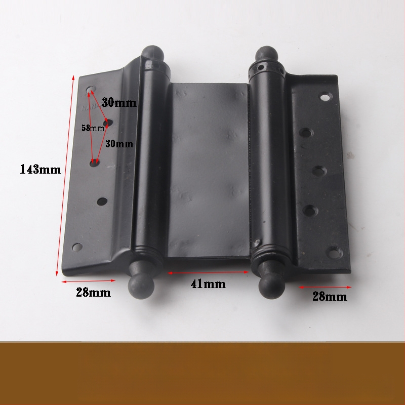 Ανοξείδωτος μεντεσές πόρτας διπλής κατεύθυνσης με ελατήριο, για πόρτες από ξύλο ή με πλαίσιο γυαλιού, αριστερό/δεξί άνοιγμα, αυτόματο κλείσιμο