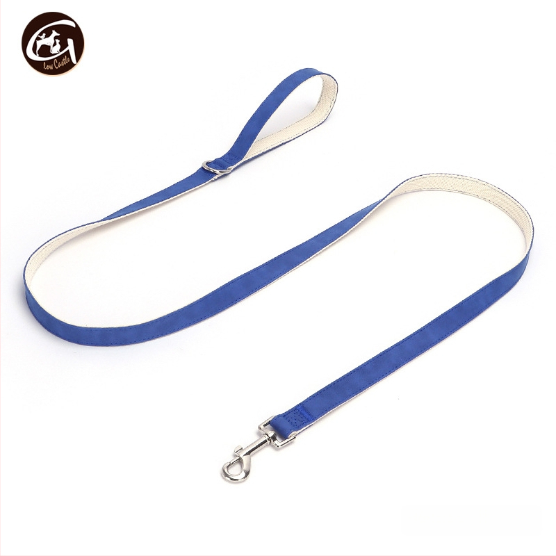 Bőr kutya nyakörv és póráz készlet, állítható, Glow Castle / Flash Castle márka