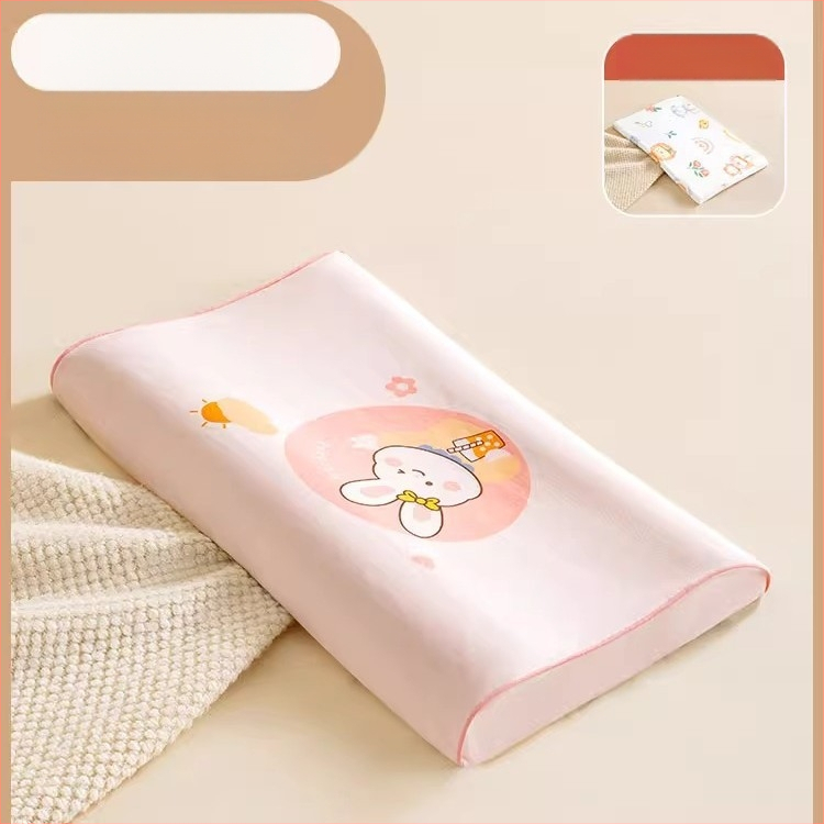 Beptides латексова възглавница за деца и бебета, правоъгълна форма, съдържа латекс над 90%, ядро от чист памук, тегло 1–2 кг