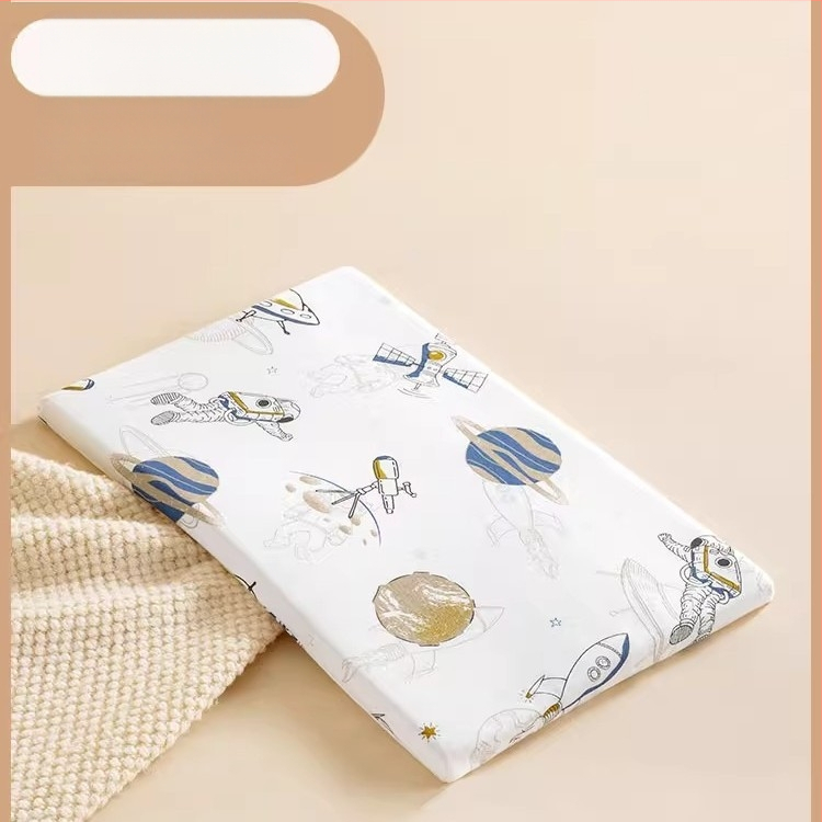 Beptides латексова възглавница за деца и бебета, правоъгълна форма, съдържа латекс над 90%, ядро от чист памук, тегло 1–2 кг