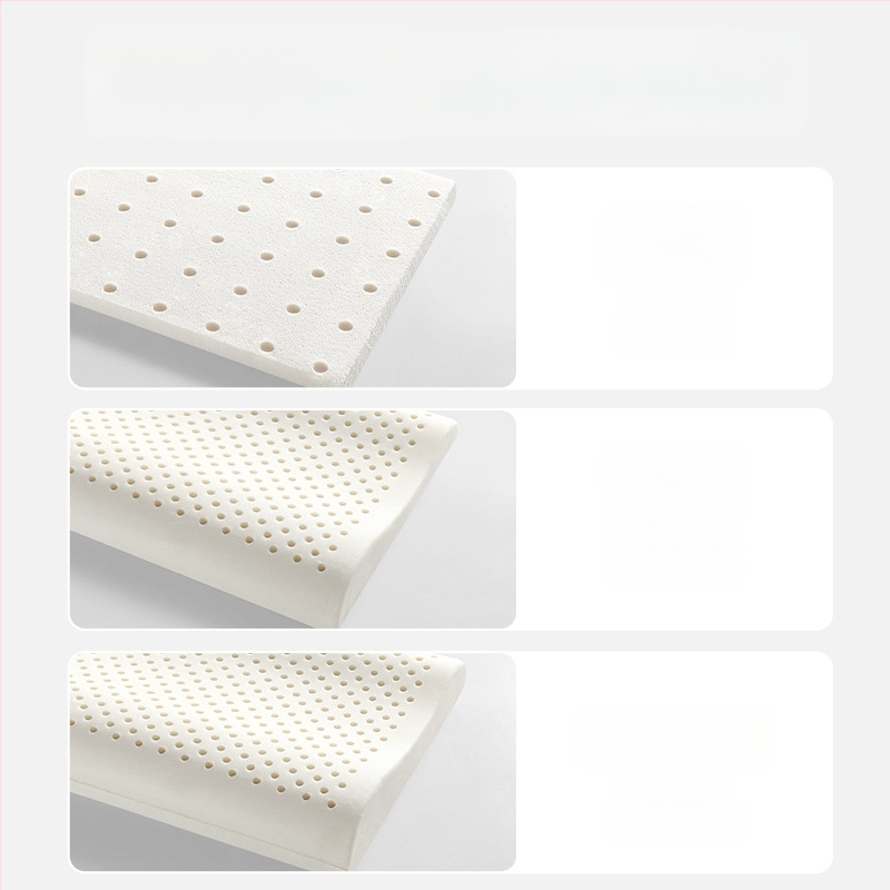 Beptides латексова възглавница за деца и бебета, правоъгълна форма, съдържа латекс над 90%, ядро от чист памук, тегло 1–2 кг