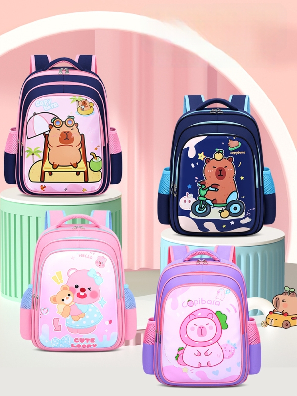 Τσάντα σχολείου για κορίτσια, PU υλικό, αδιάβροχη, ultra-light, εργονομικός σχεδιασμός για μείωση του φορτίου, καμπύλος ιμάντας ώμου